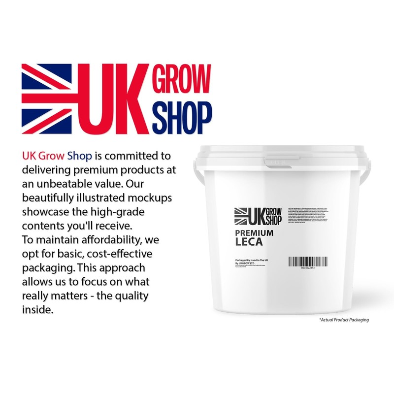 UK GROW Premium Leca Clay Pebbles for Optimal Gardening and