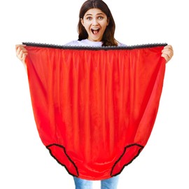 Fottaqqan Funny Giant Panties,Big Novelty Granny Prank Gag Gifts Oversized Mom Undies for Women,Men,White Elephant Gift Exchange,Wedding Party,Valentine's Gifts