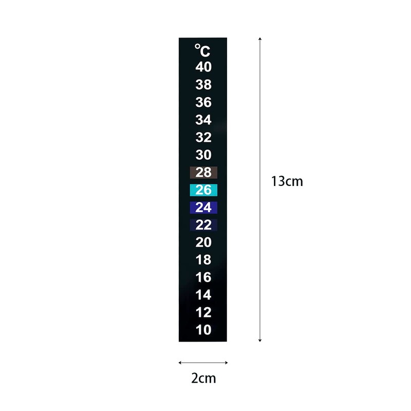 Lotsdonxia 4 Pcs Stick-On LCD Thermometer Strips Easy Monitoring Accurate