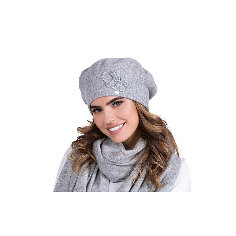 Kamea Justa Women's Beret Hat Headwear Warm Patterned Thick Winter,