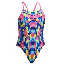 Funkita Princess Pageant Girls' Swimming Costume | Children Chlorine Resistant Quick Drying, multicoloured
