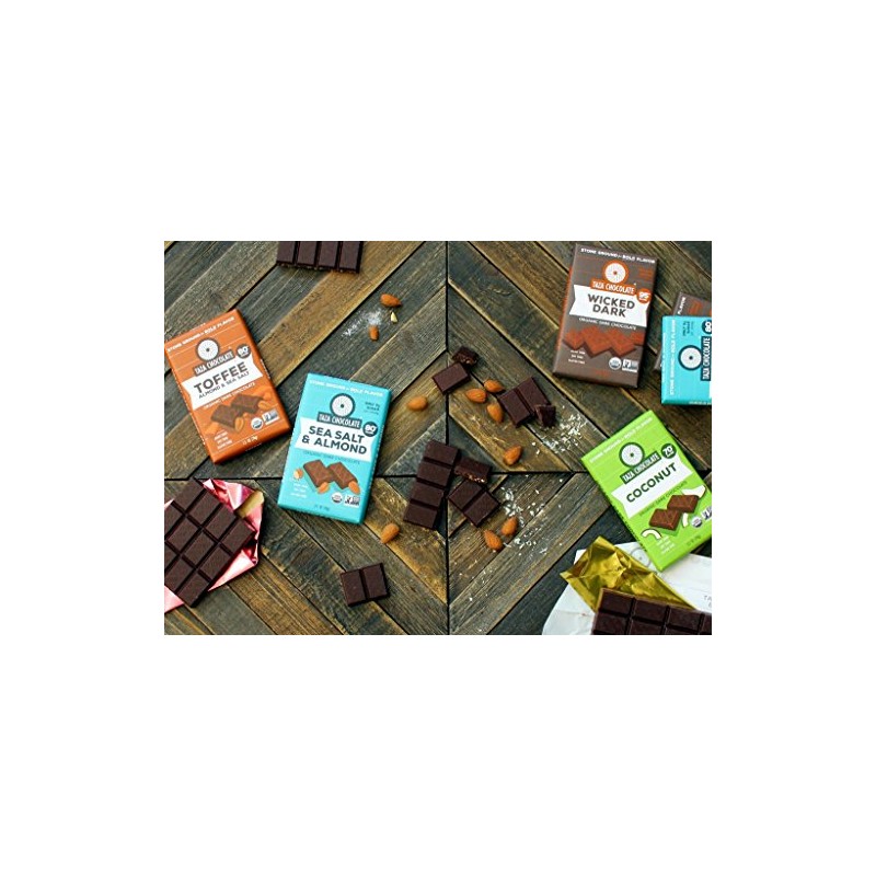 Taza Chocolate Organic Amaze Bar 60% Stone Ground, Raspberry Crunch,