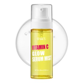 O!GETi Vitamin C Glow Serum Mist, Hydrating & Brightening Facial Mist with Jeju Green Tangerine, Niacinamide, Hypoallergenic, 2.7 fl.oz