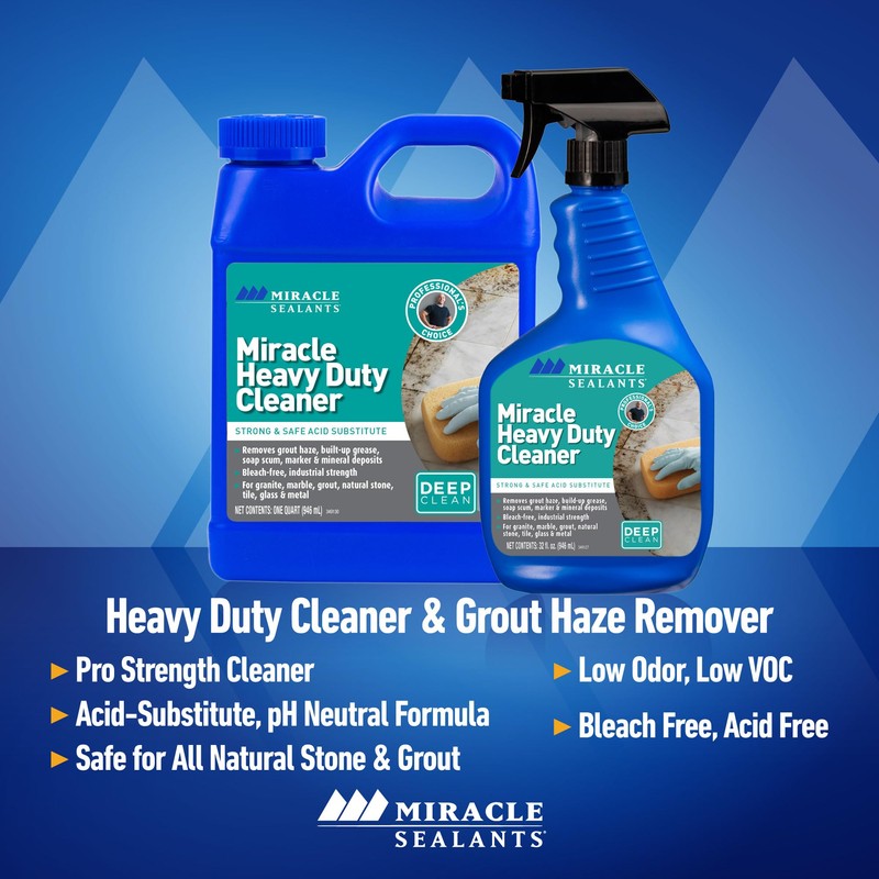 Miracle Sealants Miracle Heavy Duty Tile & Stone Cleaner, Grout