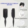 Cepillo Para Cabello Rizado, Definidor De Rizos Con Jabalí Y