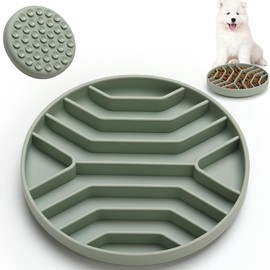 Slow Feeder Dog Bowls Silicone Maze Food Bowl Feeders Pet Puzzle Lick Mat to Slow Down Eating for Small Breed Size Dogs