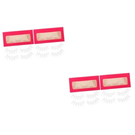 FOMIYES 2sets Side Lashes Half Lash Eyelash Extensions 3d for Drama Makeup False Masquerade Carnival Accessories 3pairs*2