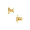 10k Solid Yellow Gold Replacement Pair Earring Screw Back Backings