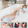 HONEHO Small Mermaid Body Pillows, Cooling One Piece Body Pillows