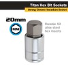 Titan Tools - 3/8 Dr 20Mm Hex Bit Socket (15620)