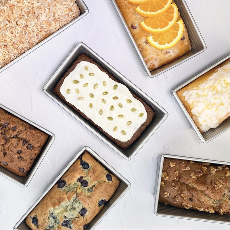 USA Pan Bakeware Aluminized Steel Loaf Pan, 5"D x 10"W