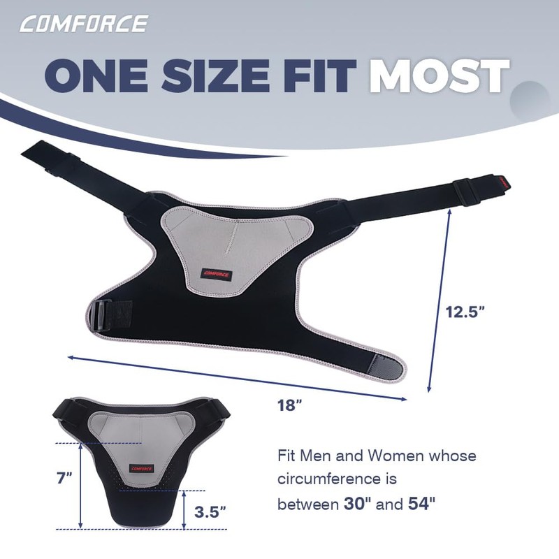 COMFORCE Shoulder Brace Copper Shoulder Support Wrap with Gel Pad,