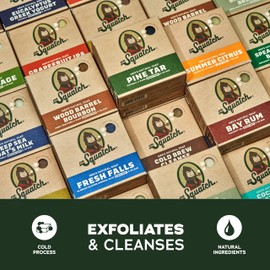 Dr. Squatch Dr. Squatch Men's Natural Bar Soap Made from Natural Oils - Cold Process Soap with No Harsh Chemicals - Coastal Mist, Rainforest Rapids, Birchwood Breeze (3 Pack)