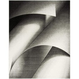 Safavieh Hollywood Collection HLW716G Grey and Dark Grey Mid-Century Modern Abstract Area Rug (8' x 10')