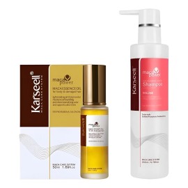 Kit Karseell Volume Shampoo 200ml Maca Essence Oil 50ml