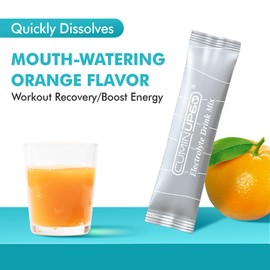 FitRx Electrolytes Powder Packets Orange Flavor, Hydration Packets Sugar Free, Turmeric Electrolyte Drink Mix with Curcumin, Vitamin and Minerals, Support Immune & Recovery, Muscle, Joint & Gut Health