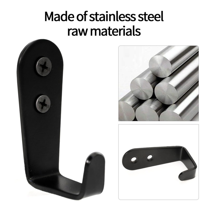 IBERDE 8 Pcs Stainless Steel Hooks for Hanging, Heavy Duty
