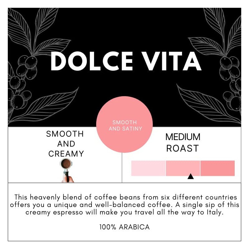 Café Agga - Dolca Vita Coffee Capsules - Light /