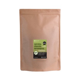 Wohltuer Spirulina + Chlorella + Barley Grass 1/3 Mix | Organic Algae Superfood Mix Tablets in Raw Food Quality 250 g