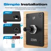 Momentary Toggle Switch, Malictele SPDT 3Pin (ON)-Off-(ON) Waterproof Toggle Switch