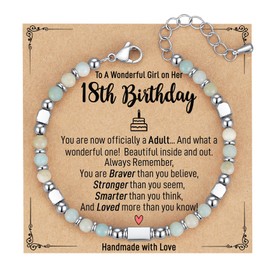 18th Birthday Gifts for Girls,18th Birthday Decorations for Girls, 18 Year Old Girl Birthday Gifts for Women Beaded Bracelets Teenage Girls Jewelry Trendy Stuff 2025 Granddaughter Friends