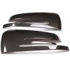 car-attention Carbon Fiber Rearview Mirror Cover Frame Cap For Benz