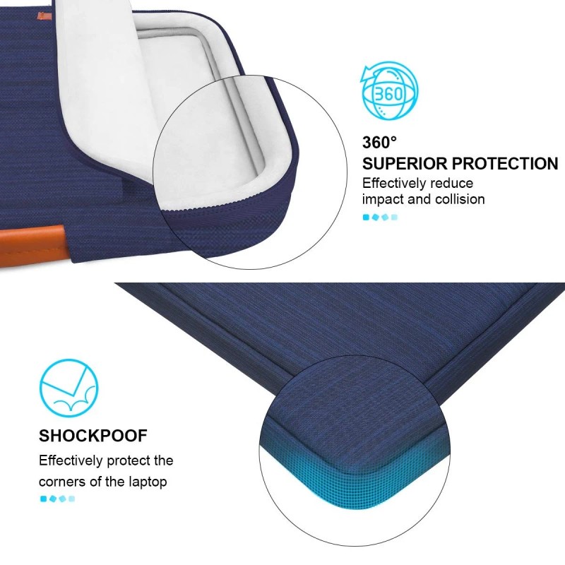 Lacdo 360Â° Protective Laptop Sleeve Case for 16 Inch New