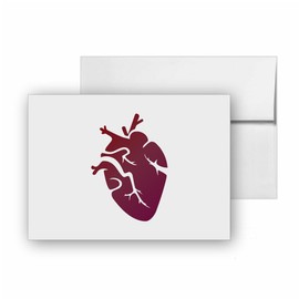 Heart Anatomy Beat, quality blank cards CC-25048