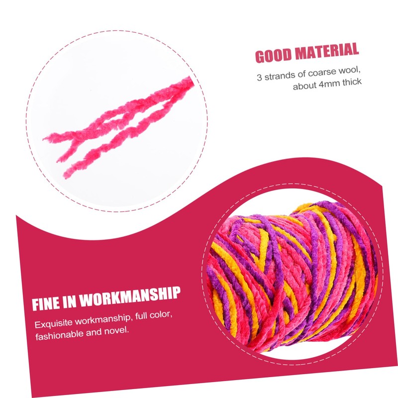 OHPHCALL 1PC Knitting Yarn for DIY Crafts Soft Comfortable Woolen