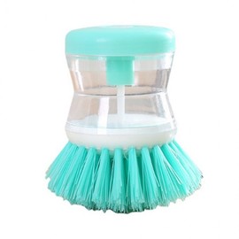 Pump-Action Dish Soap Dispensing Scrubber Brush for Kitchen Dishwashing 8ea