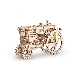 Ugears Tractor, 3D Wooden Puzzles, Adult Craft, DIY Brain Teaser Games, Engineering Toys, Board Games, Self-Assembly Mechanical Model