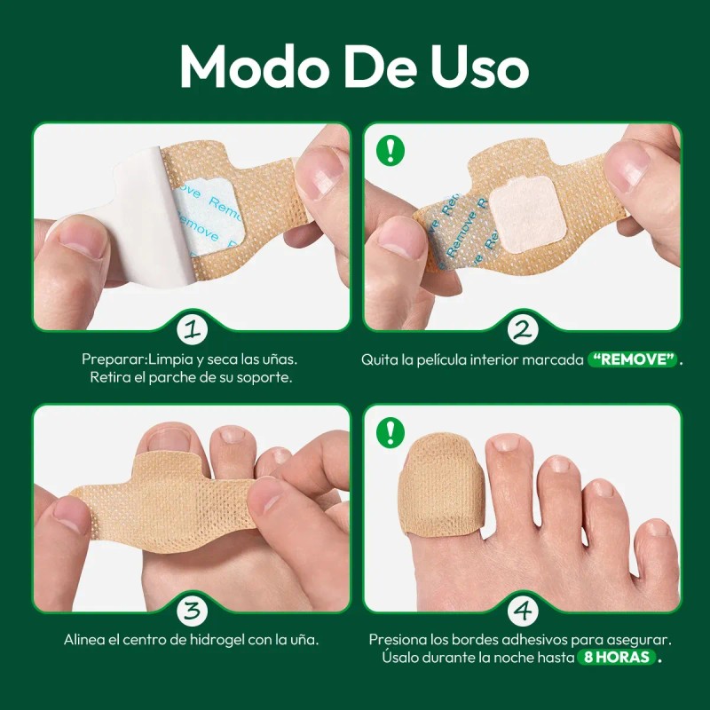 Z Parches Verdora Para Uñas Dañadas, Reparación De 16 /