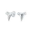 Small Tiny Ocean Nautical Animal Hawaiian Shark Tooth Stud Earrings