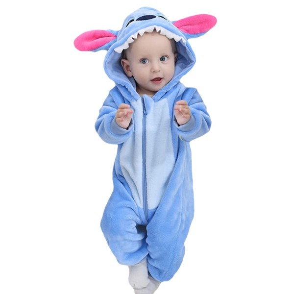 GEMVIE Pyjamas Set Sleep-Well Child Baby Winter Animal Shape Costume, Blue