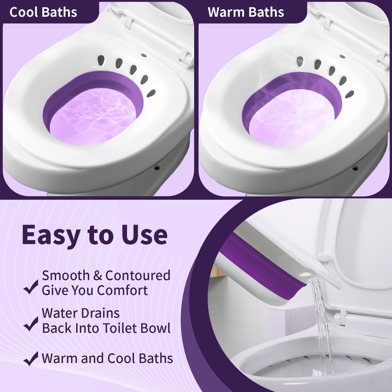 Msiori Sitz Bath for Hemorrhoids, Sitz Bath for Toilet Seat
