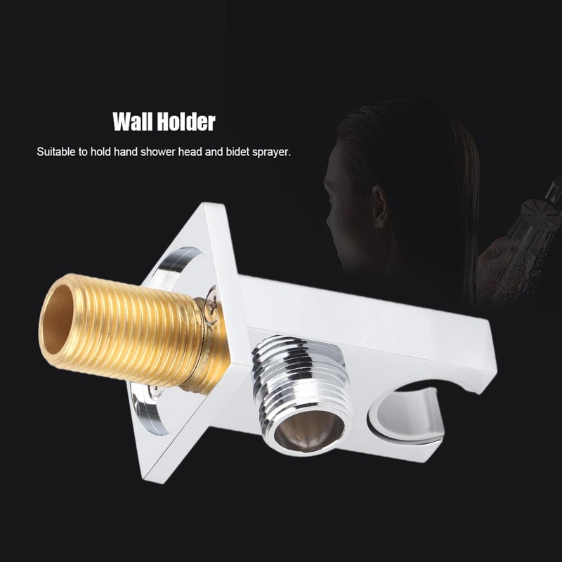 F-Y290 Shower Outlet Elbow Holder Square Hose Shower Arm Bracket