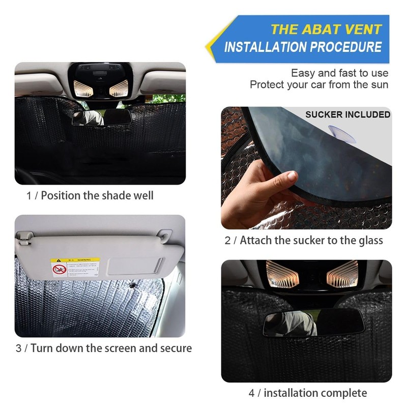 Parasol para parabrisas delantero del coche, acordeón plegable para coche,