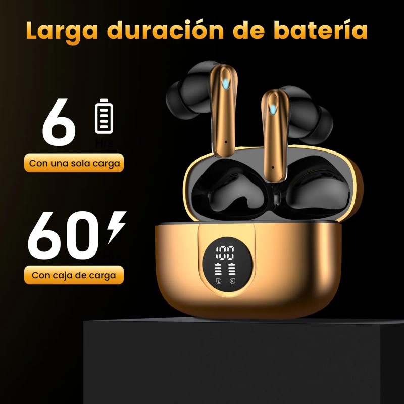 Audfonos inalmbricos bluetooth Occiam P91 In Ears Color Dorado -