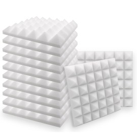 SK Studio Acoustic Foam Convoluted Foam Acoustic Foam Sound Insulation for Sound Studio Sound-Absorbing Damping Wall Foam Pyramid Pack of 12