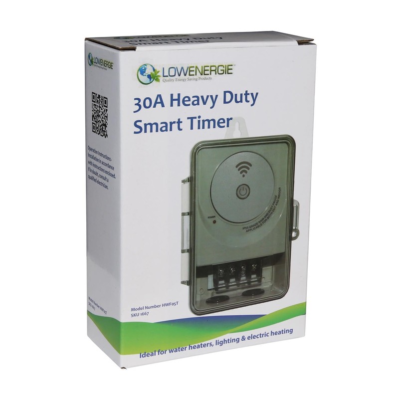 Heavy Duty Timer Switch 30A 6500w IP55 water resistant (Smart