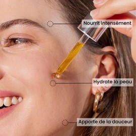 Pulpe de Vie - Moisturising Facial Serum Certified with BIO THE Serum 30ml for Gaspi, Peach, Soft and Velvety Skin, Moisturises Deep, Non-Greasy,