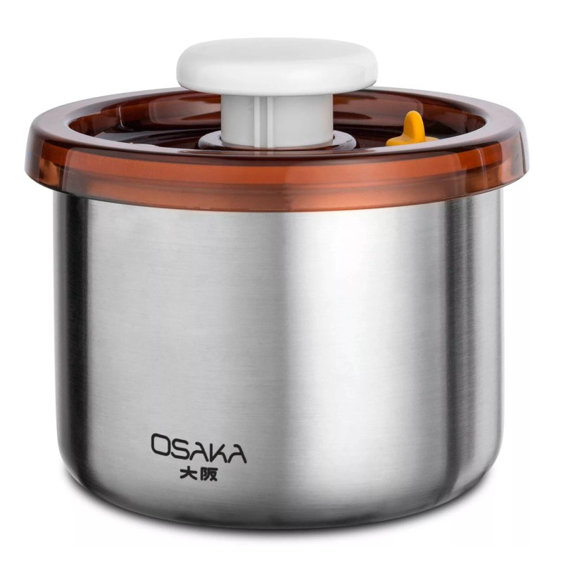 Osaka Vacuum Sealed Canister Stainless Steel Storage Container 16 Oz