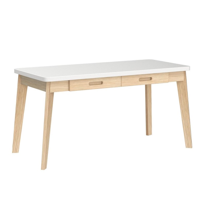 IOTXY Solid Wood Writing Desk - Home Office Workbench Desk