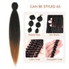 Extensiones de pelo trenzado preestirado, T30, 40.6 cm
