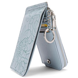 Sendefn Bi-Fold Wallet, Card Case, Wallet, Women's, Men's, Lightweight, Large Capacity, Skimming Prevention, Coin Purse, Key Chain, Stylish, Birthday Wallet, BLUE