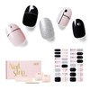 NAILOG Semi-cured Gel Nail Stickers (34 Pieces), Nail Seal Hardening