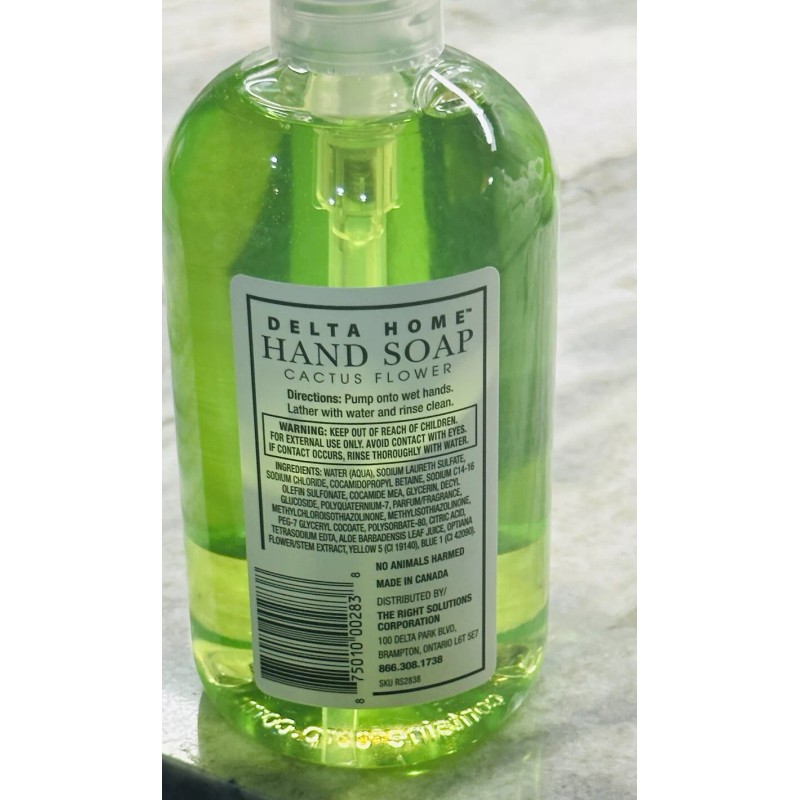 FLOWER Delta Home Cactus Flower Liquid Hand Soap 16 Floz/