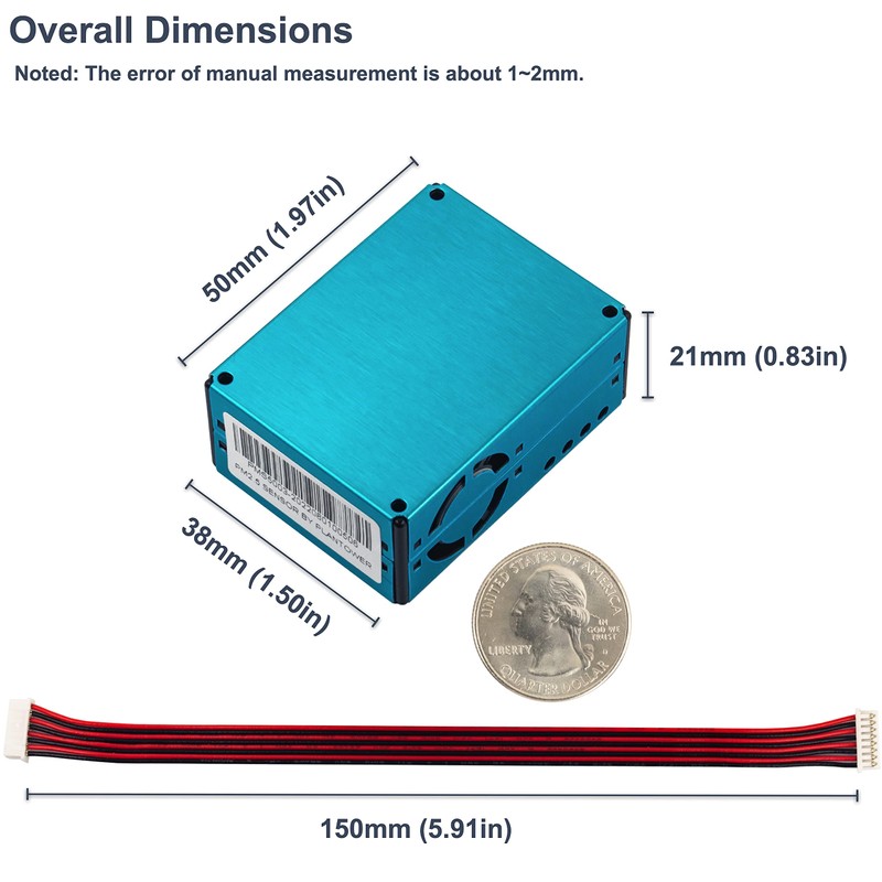 PMS5003 PM2.5 PM10 Air Quality Detection Sensor Digital Particle Concentration