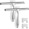OSAMEDA 2PACK All-Purpose Shower Squeegee for Glass Doors, Bathroom Windows,