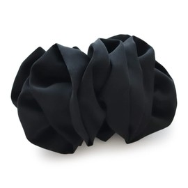 JewelVOX Banana Clip Hair Clip Hair Accessories Large Firm Drape Plain Adult (Black)